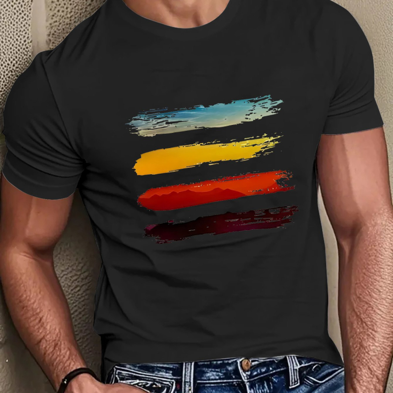 Mercerizirana pamuk majica, ispis, okrugli izrez, kratki rukavi, standardni kroj