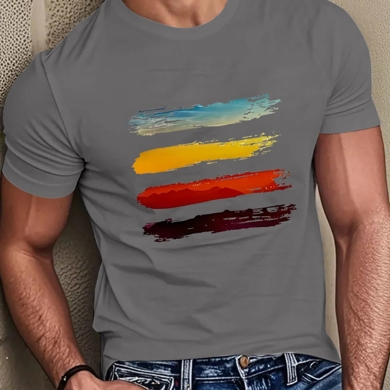 Mercerizirana pamuk majica, ispis, okrugli izrez, kratki rukavi, standardni kroj