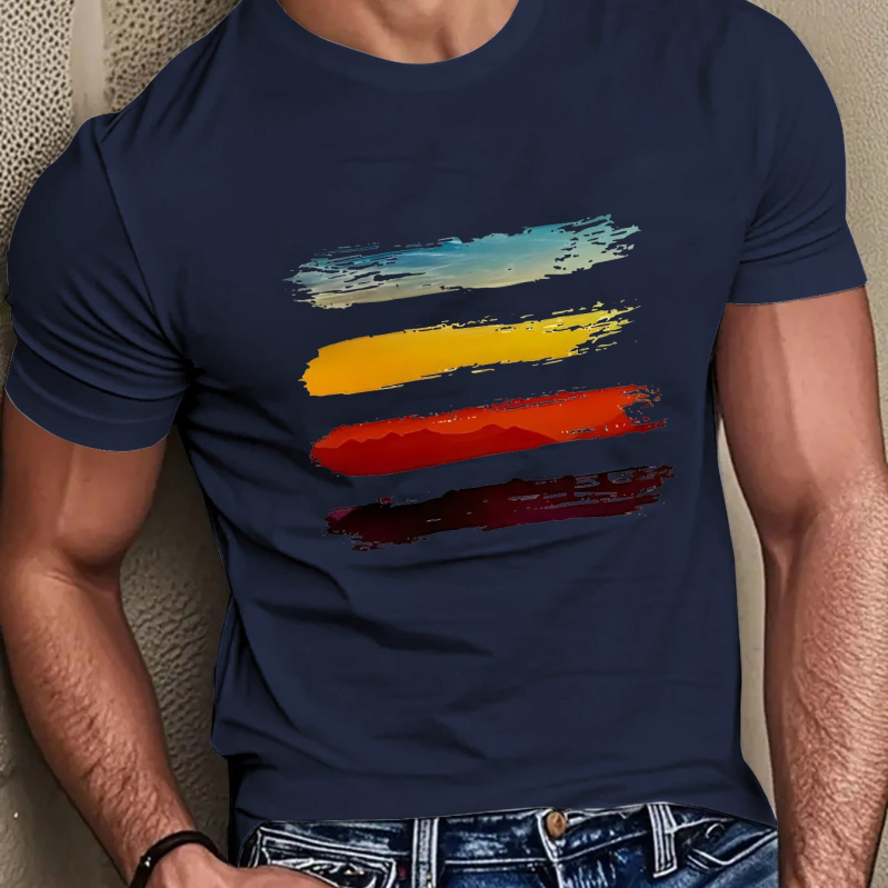 Mercerizirana pamuk majica, ispis, okrugli izrez, kratki rukavi, standardni kroj