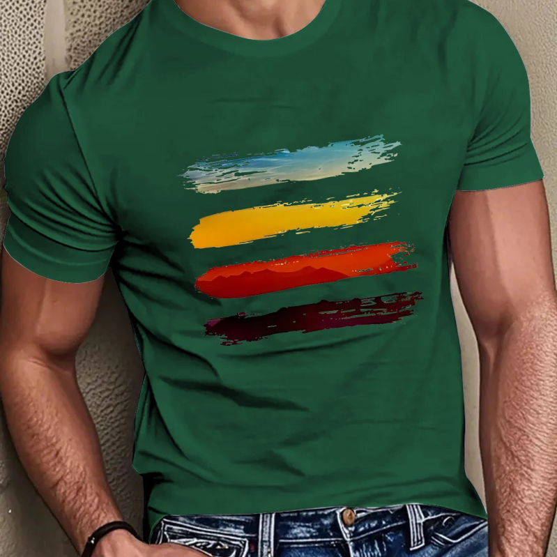 Mercerizirana pamuk majica, ispis, okrugli izrez, kratki rukavi, standardni kroj