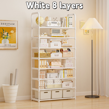 Stalak za cipele na podu, 7 slojeva, plastični, jednostavan i modern dizajn, višenamjensko skladištenje