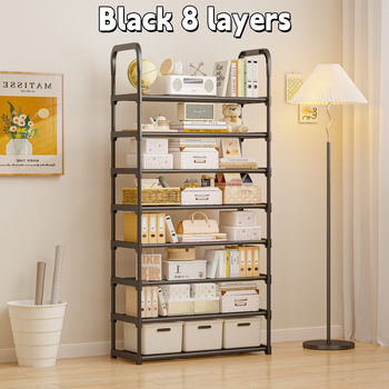 Stalak za cipele na podu, 7 slojeva, plastični, jednostavan i modern dizajn, višenamjensko skladištenje