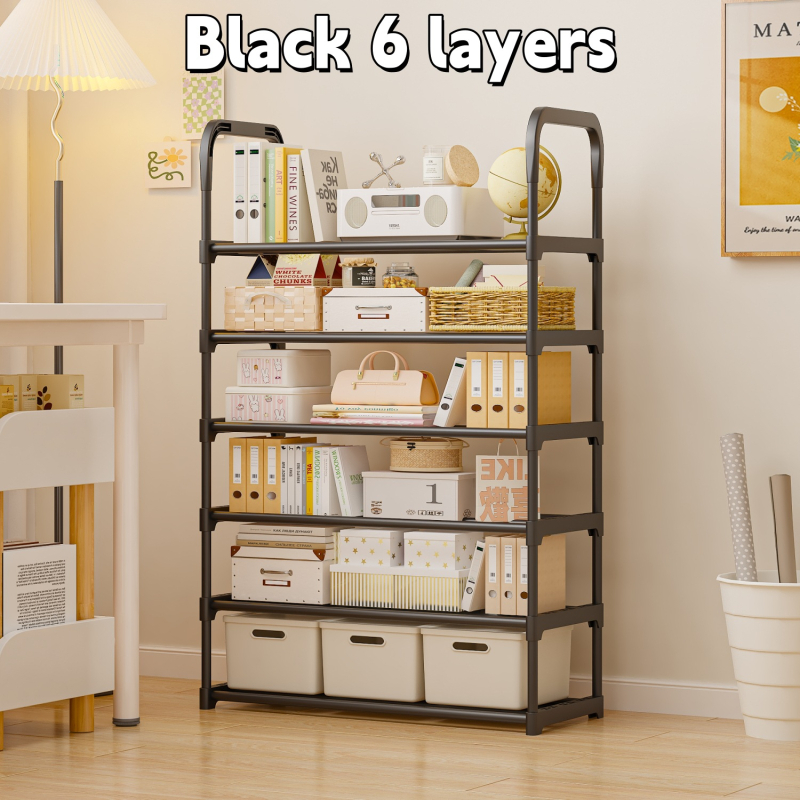 Stalak za cipele na podu, 7 slojeva, plastični, jednostavan i modern dizajn, višenamjensko skladištenje