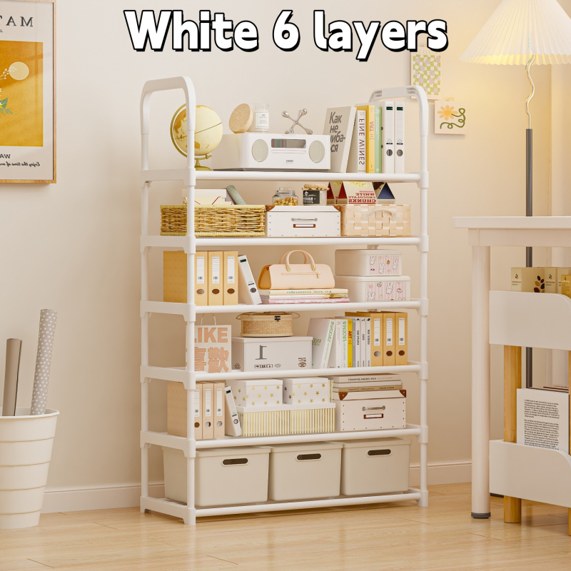 Stalak za cipele na podu, 7 slojeva, plastični, jednostavan i modern dizajn, višenamjensko skladištenje