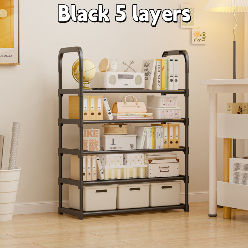 Stalak za cipele na podu, 7 slojeva, plastični, jednostavan i modern dizajn, višenamjensko skladištenje