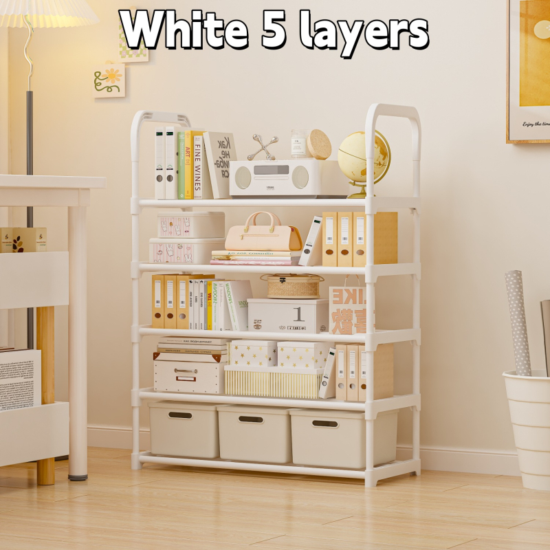 Stalak za cipele na podu, 7 slojeva, plastični, jednostavan i modern dizajn, višenamjensko skladištenje