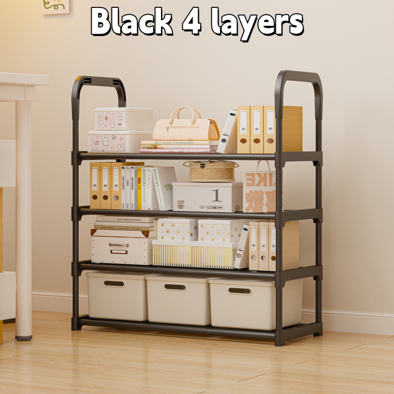 Stalak za cipele na podu, 7 slojeva, plastični, jednostavan i modern dizajn, višenamjensko skladištenje