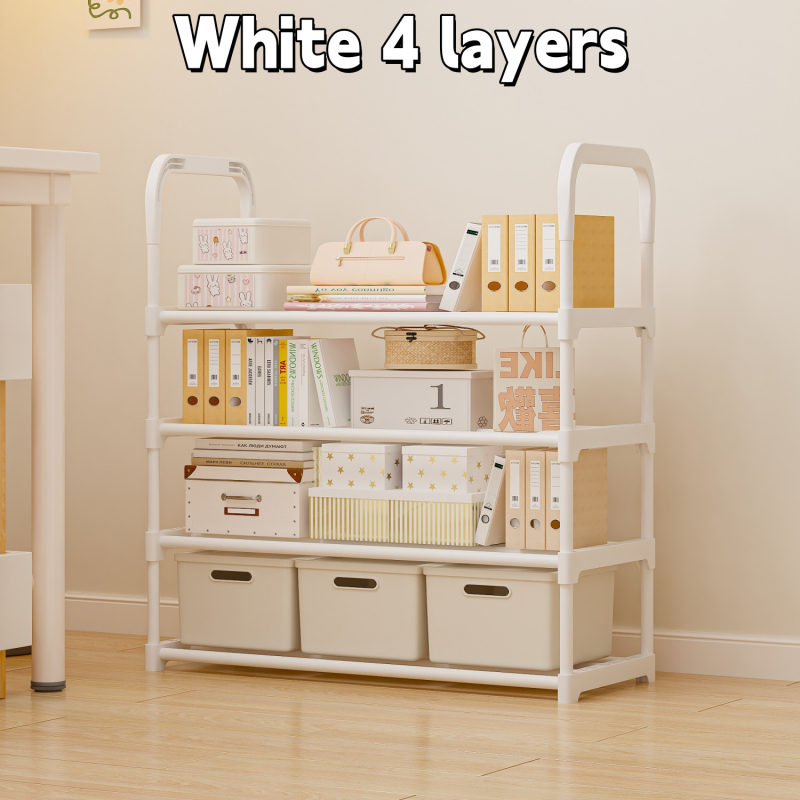 Stalak za cipele na podu, 7 slojeva, plastični, jednostavan i modern dizajn, višenamjensko skladištenje