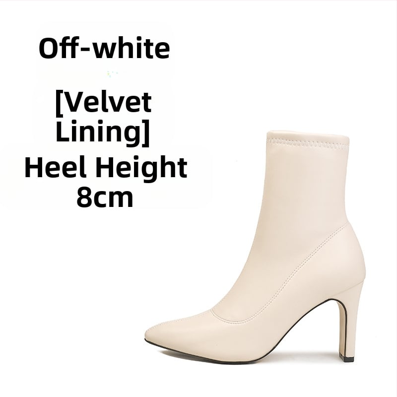 Μποτάκια Martin για γυναίκες με μυτερό δάκτυλο, μεσαίου ύψους χοντρό τακούνι (3–5 cm), πάνω μέρος από μικροϊνες, σόλα από καουτσούκ, πλαϊνό φερμουάρ