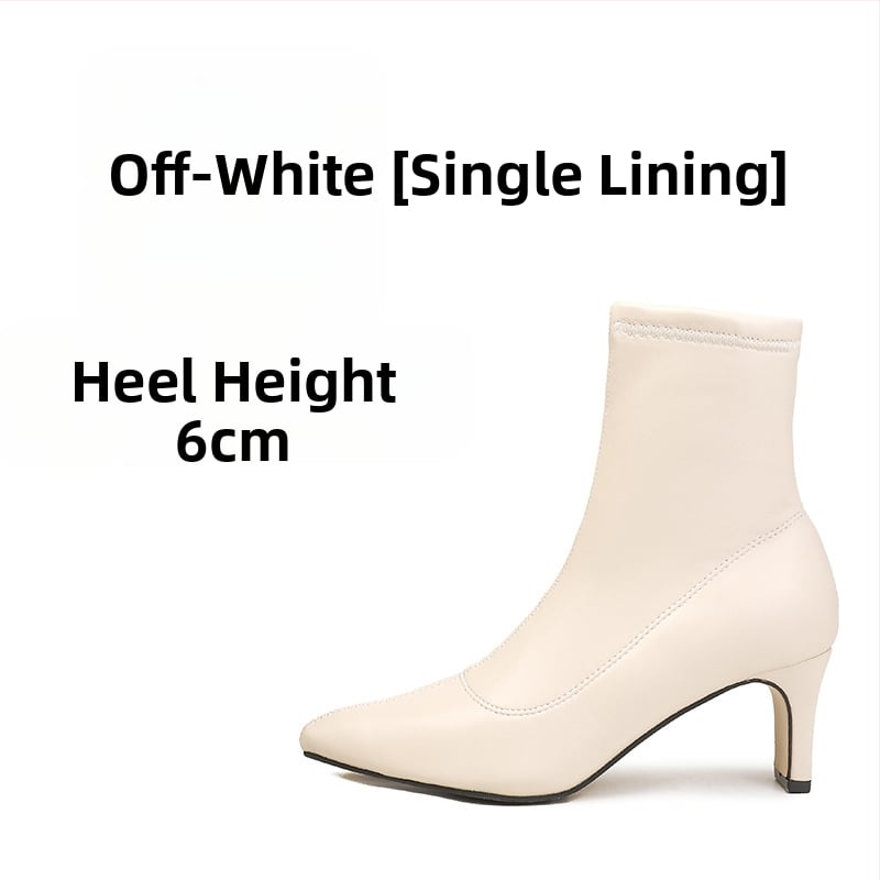 Μποτάκια Martin για γυναίκες με μυτερό δάκτυλο, μεσαίου ύψους χοντρό τακούνι (3–5 cm), πάνω μέρος από μικροϊνες, σόλα από καουτσούκ, πλαϊνό φερμουάρ