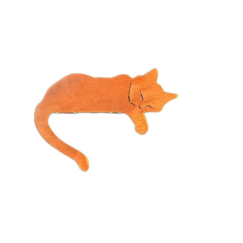 Željezna geometrijska zidna umjetnost s Halloween motom: mačja šapa u mreži pauka, europski stil, 0324, pogodna za dom, ured i vrt