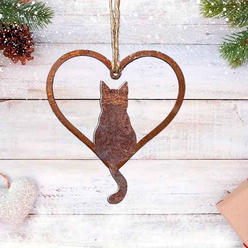 Željezna geometrijska zidna umjetnost s Halloween motom: mačja šapa u mreži pauka, europski stil, 0324, pogodna za dom, ured i vrt