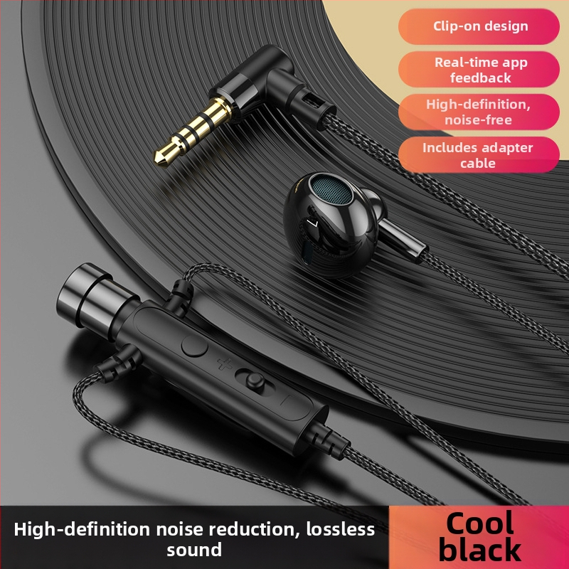 KCKZ C91 vadu Lavalier austiņas ar Type-C/3.5 mm savienojumu, 14.2 mm skaļrunis, 1.5 m kabelis, iekšējais mikrofons, 20–20000 Hz