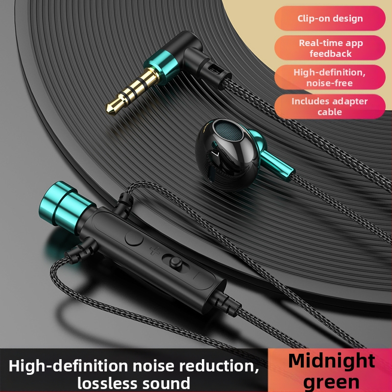 KCKZ C91 vadu Lavalier austiņas ar Type-C/3.5 mm savienojumu, 14.2 mm skaļrunis, 1.5 m kabelis, iekšējais mikrofons, 20–20000 Hz