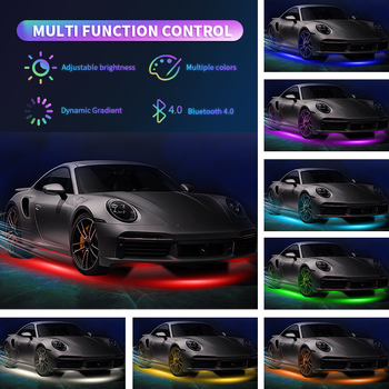 Autó alváz LED világítás – alkalmazáson keresztüli irányítás, hangvezérlés, 12V, 6W