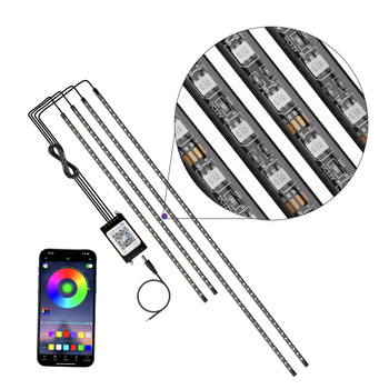 Autó alváz LED világítás – alkalmazáson keresztüli irányítás, hangvezérlés, 12V, 6W