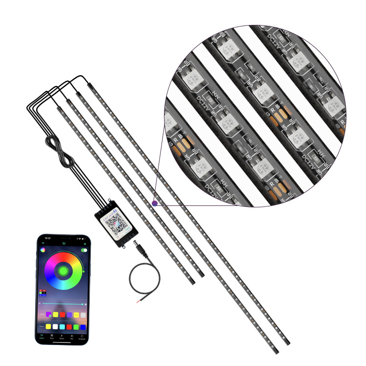 Autó alváz LED világítás – alkalmazáson keresztüli irányítás, hangvezérlés, 12V, 6W