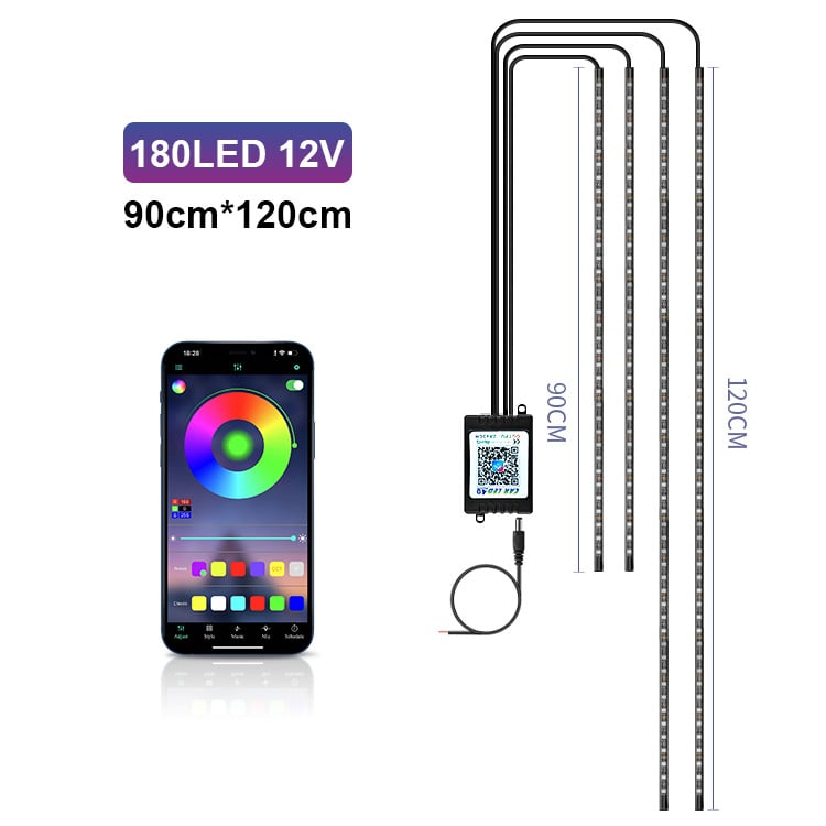 Autó alváz LED világítás – alkalmazáson keresztüli irányítás, hangvezérlés, 12V, 6W