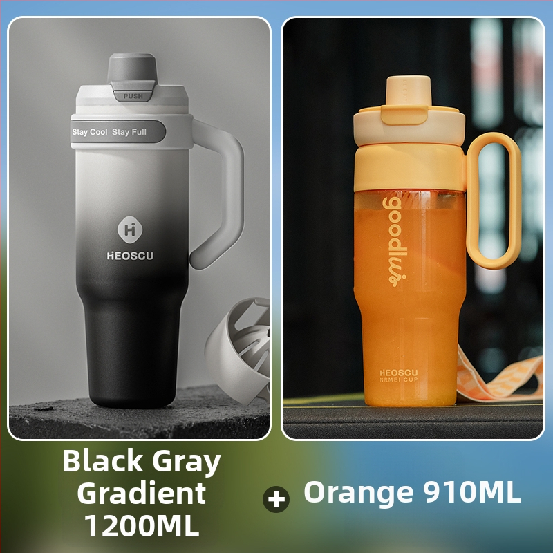 Universāla dzērienu krūze ar salmiņu, tējas sietu un ledus krūzes dizainu pieaugušajiem