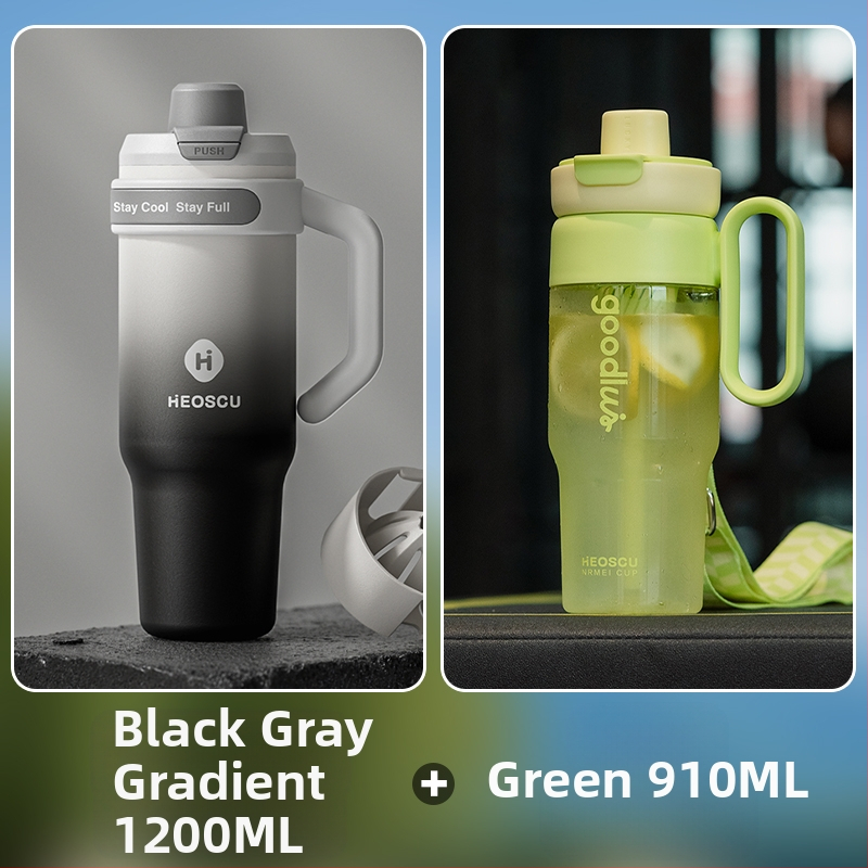 Universāla dzērienu krūze ar salmiņu, tējas sietu un ledus krūzes dizainu pieaugušajiem