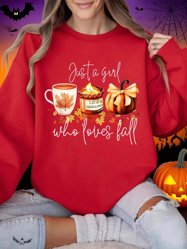 Ženska hoodica za Halloween s printom tikve, okrugli izrez, dugi rukav, prijenos topline