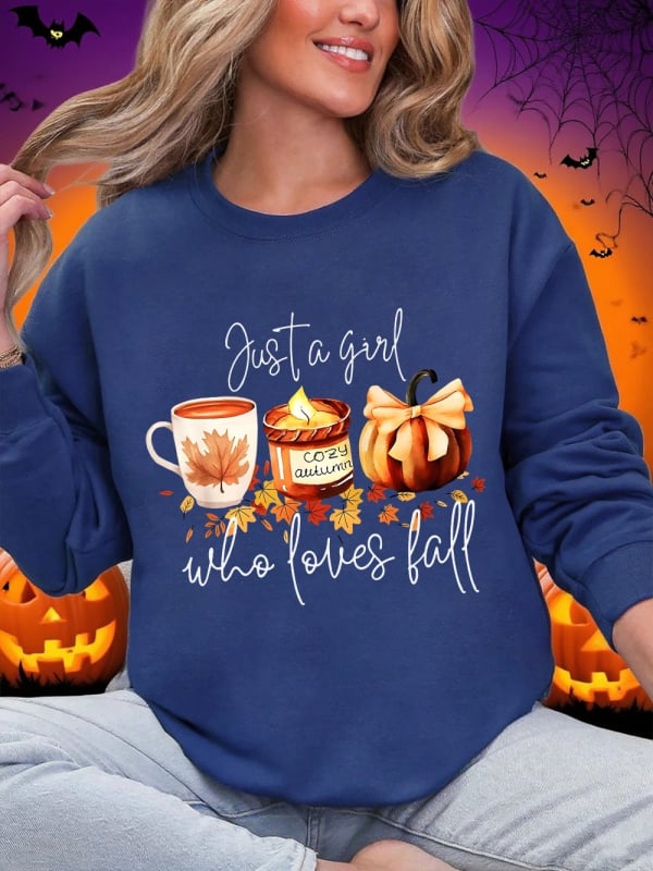 Ženska hoodica za Halloween s printom tikve, okrugli izrez, dugi rukav, prijenos topline