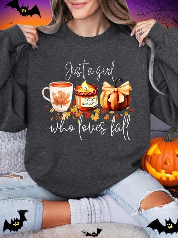 Ženska hoodica za Halloween s printom tikve, okrugli izrez, dugi rukav, prijenos topline