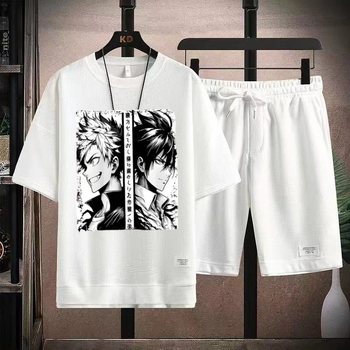 Tinejdžerska casual majica s karikaturnim hip-hop otiskom, ležernog kroja, poliester