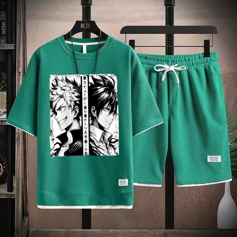 Tinejdžerska casual majica s karikaturnim hip-hop otiskom, ležernog kroja, poliester