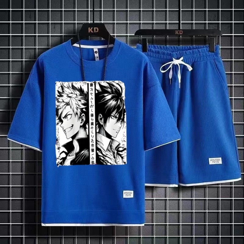 Tinejdžerska casual majica s karikaturnim hip-hop otiskom, ležernog kroja, poliester