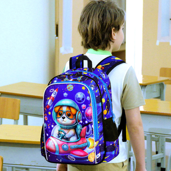 Παιδικό σακίδιο με σχέδιο κινουμένων σχεδίων, προστασία της σπονδυλικής στήλης, ελαφρύ και αναπνεύσιμο πολυεστέρας για πρωτοβάθμια εκπαίδευση