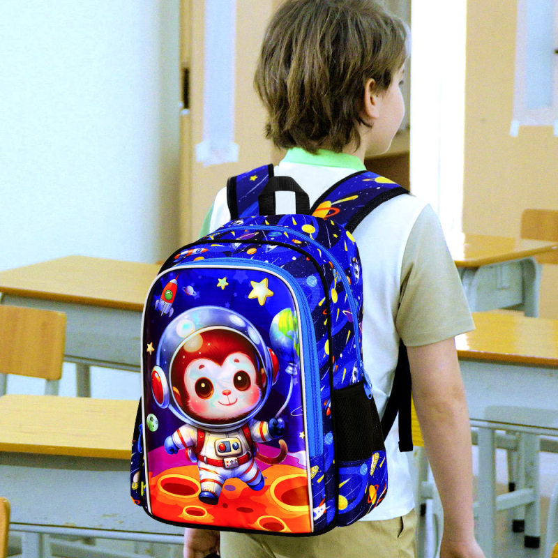 Παιδικό σακίδιο με σχέδιο κινουμένων σχεδίων, προστασία της σπονδυλικής στήλης, ελαφρύ και αναπνεύσιμο πολυεστέρας για πρωτοβάθμια εκπαίδευση