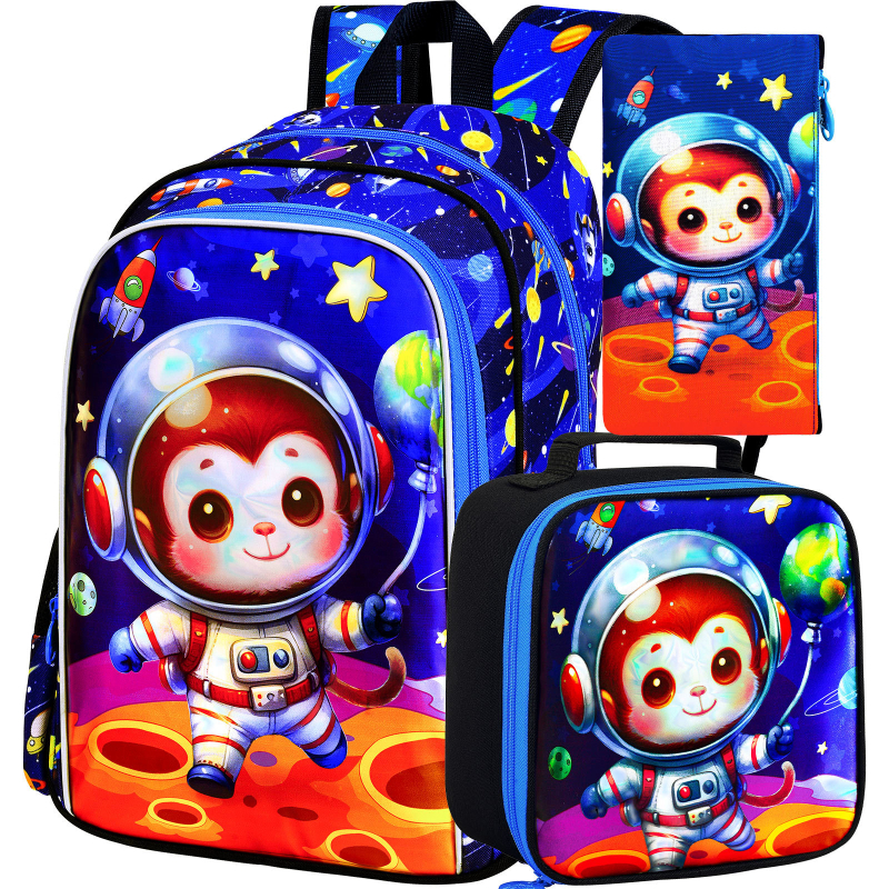 Παιδικό σακίδιο με σχέδιο κινουμένων σχεδίων, προστασία της σπονδυλικής στήλης, ελαφρύ και αναπνεύσιμο πολυεστέρας για πρωτοβάθμια εκπαίδευση