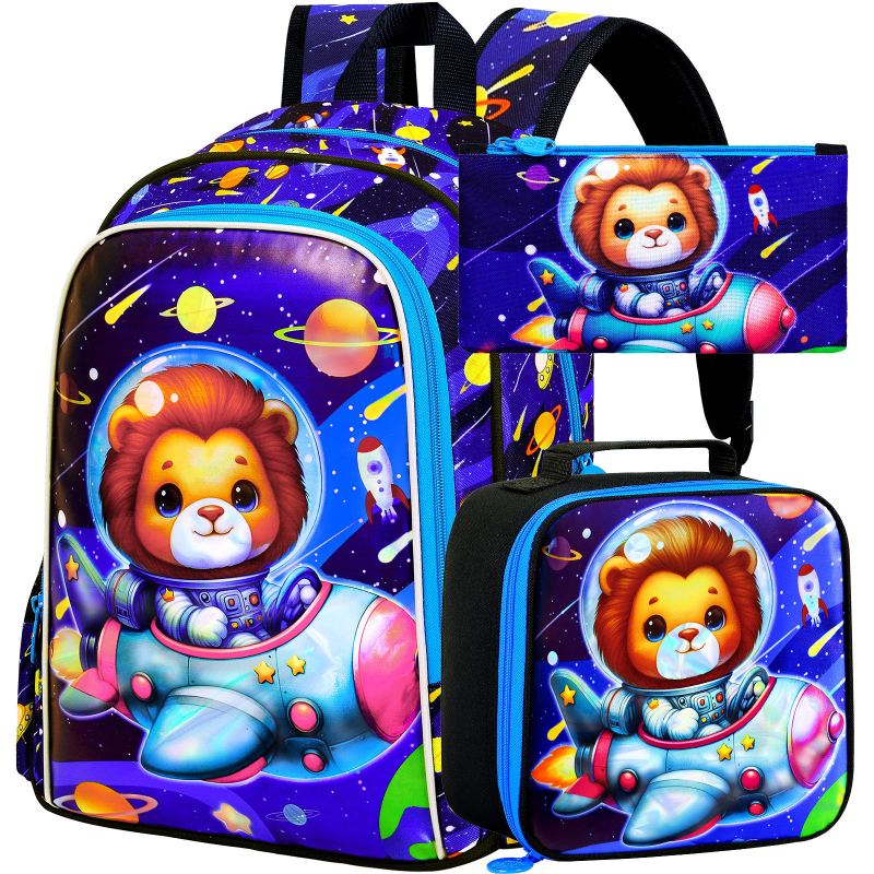 Παιδικό σακίδιο με σχέδιο κινουμένων σχεδίων, προστασία της σπονδυλικής στήλης, ελαφρύ και αναπνεύσιμο πολυεστέρας για πρωτοβάθμια εκπαίδευση
