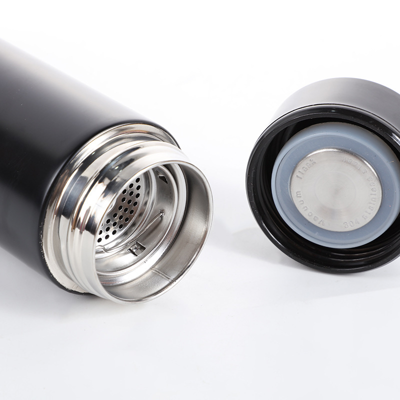 Termosa krūze ar iekšējo 304 nerūsējošo tēraudu, ārējo 201 nerūsējošo tēraudu, izolācija 6-12 stundas, portatīvs vakuuma dizains