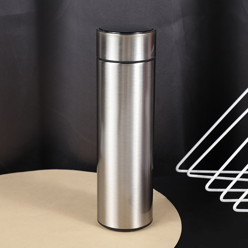 Termosa krūze ar iekšējo 304 nerūsējošo tēraudu, ārējo 201 nerūsējošo tēraudu, izolācija 6-12 stundas, portatīvs vakuuma dizains