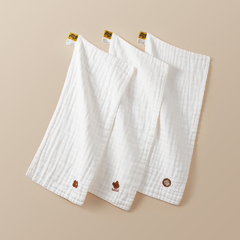 Slinavnik za bebe — ljetni lagani pamuk gaz, kvadratni oblik, za uzrast 3–8 godina