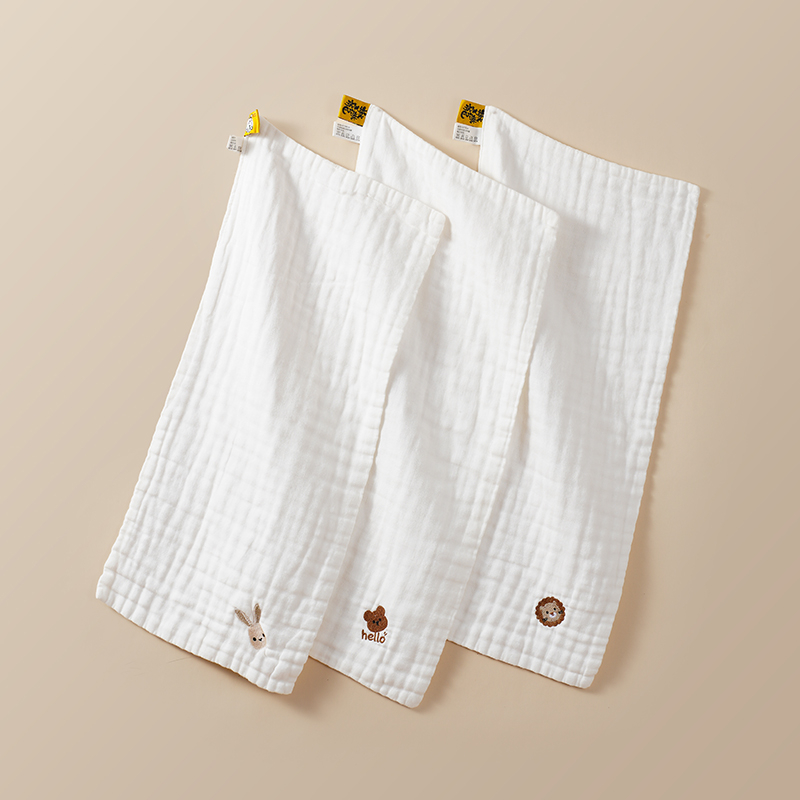 Slinavnik za bebe — ljetni lagani pamuk gaz, kvadratni oblik, za uzrast 3–8 godina