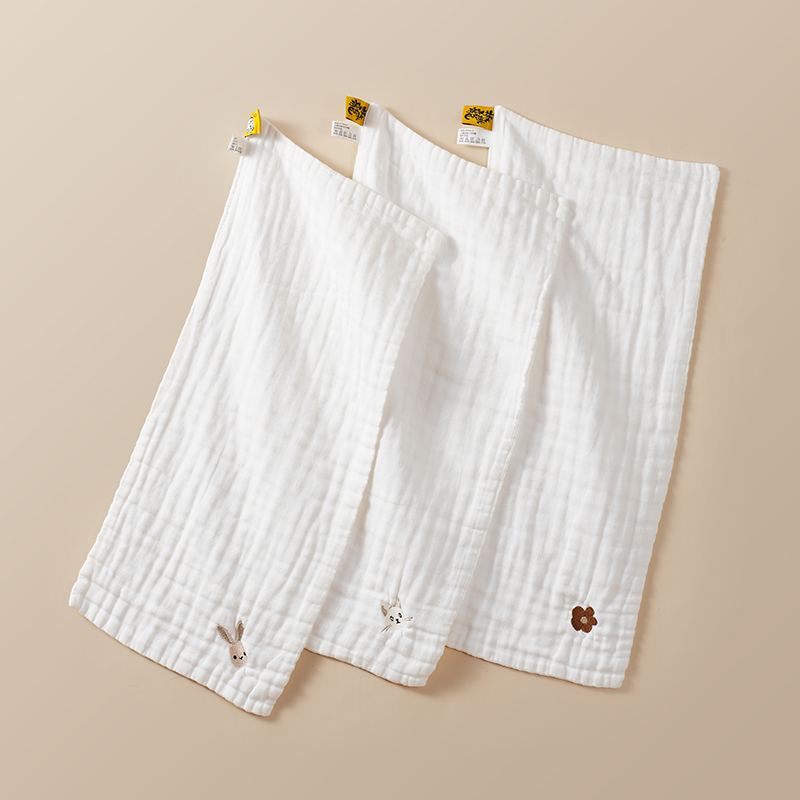 Slinavnik za bebe — ljetni lagani pamuk gaz, kvadratni oblik, za uzrast 3–8 godina