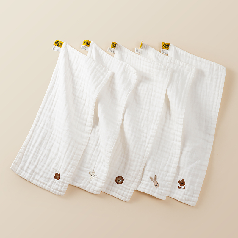 Slinavnik za bebe — ljetni lagani pamuk gaz, kvadratni oblik, za uzrast 3–8 godina