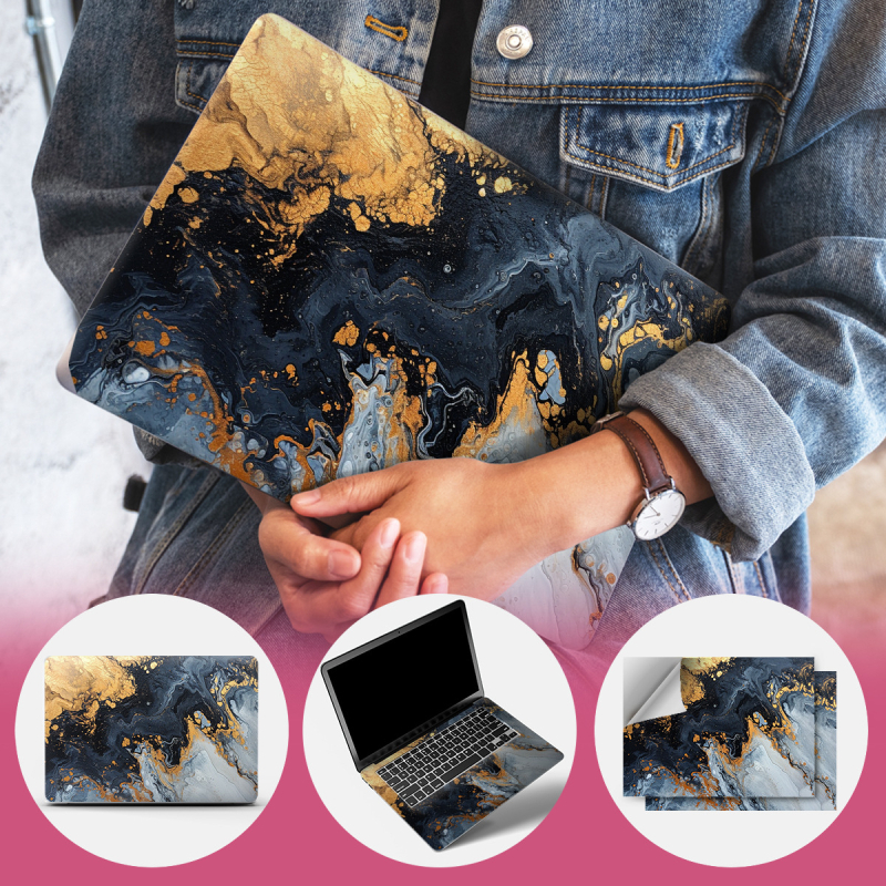 Portatīvā datora korpusa aizsargfilms – PVC, korpusa membrāna, mehāniska apstrāde, MacBook saderīgs, pret skrāpējumiem, bez griešanas, bez līmes.