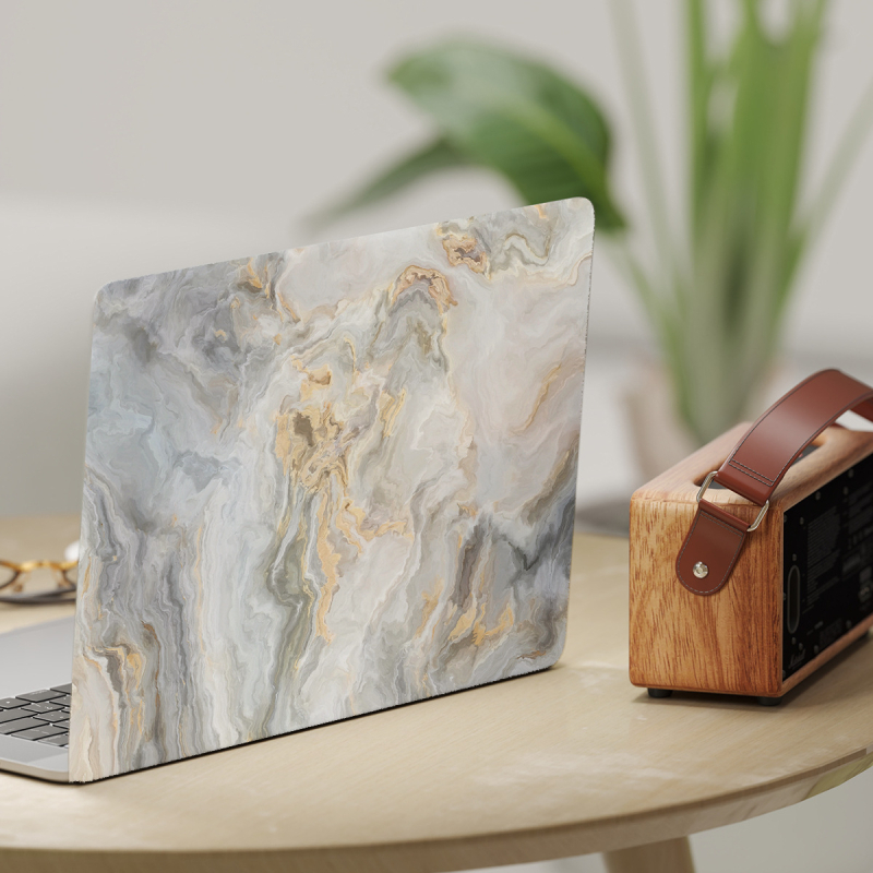 Portatīvā datora korpusa aizsargfilms – PVC, korpusa membrāna, mehāniska apstrāde, MacBook saderīgs, pret skrāpējumiem, bez griešanas, bez līmes.