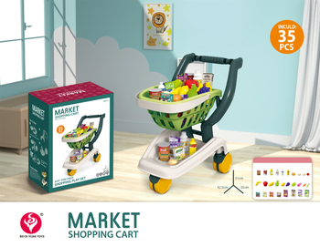 Simulacijsko kolica za igru – s glazbom, plastično, za djecu 4–6 godina