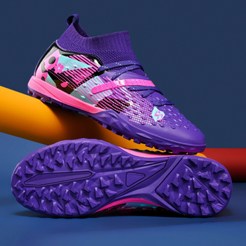 Futbola kurpes – Unisex, elpojošs augšējais slānis no sintētiskās ādas, gumijas zole, PU iekšzole, šņorēšana (Breathable upper, Synthetic leather, Rubber sole, PU insole, Lace-up)