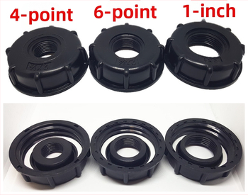 IBC tvertnes adapteris — 2 collas vītne uz 1 collas iekšējās vītnes, plastmasas savienotājs