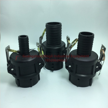 IBC tvertnes adapteris — 2 collas vītne uz 1 collas iekšējās vītnes, plastmasas savienotājs