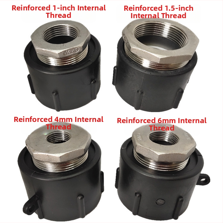 Adaptér pre IBC sud — 2-palcový závit na 1-palcový vnútorný závit, plastový konektor