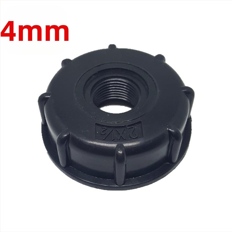 IBC tvertnes adapteris — 2 collas vītne uz 1 collas iekšējās vītnes, plastmasas savienotājs