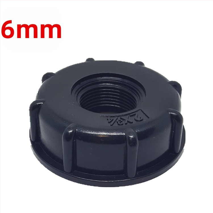 IBC tvertnes adapteris — 2 collas vītne uz 1 collas iekšējās vītnes, plastmasas savienotājs