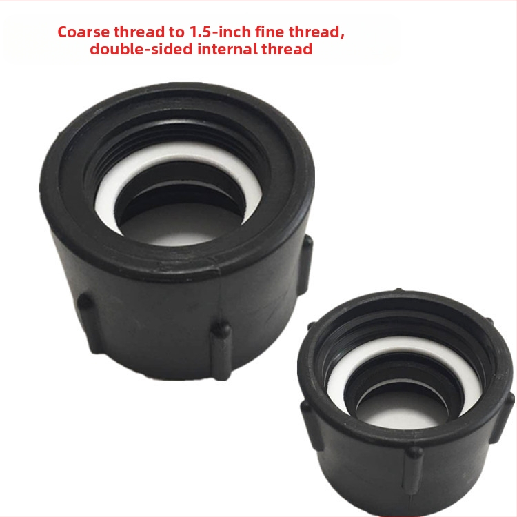 IBC tvertnes adapteris — 2 collas vītne uz 1 collas iekšējās vītnes, plastmasas savienotājs